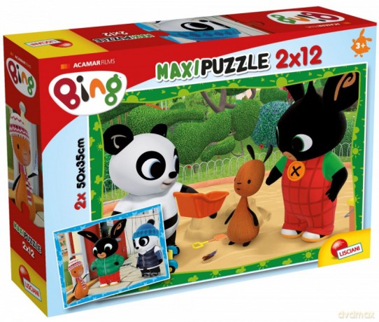 LISCIANI Puzzle maxi 2 x 12 elementów Bing [PUZZLE]