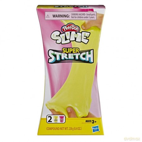 Masa plastyczna PlayDoh Super Stretch 2pak Żółta i czerwona