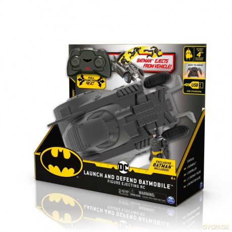 Pojazd RC BATMAN Sterowany Batmobil z figurką