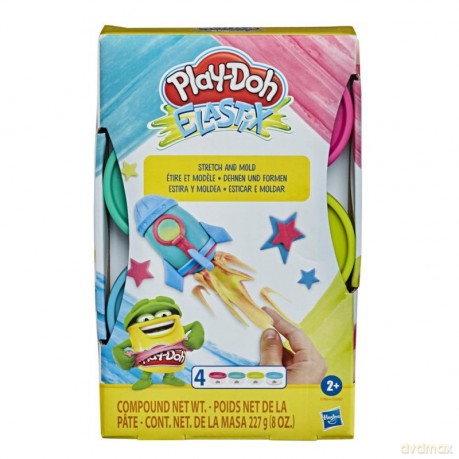 Zestaw mas plastycznych PlayDoh Elastix Bright