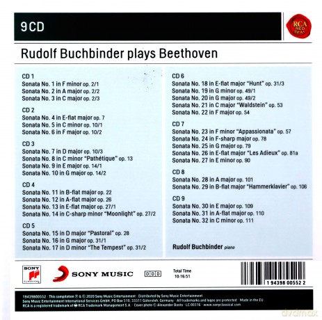 Rudolf Buchbinder: Beethoven - The Sonata Legacy [9CD]