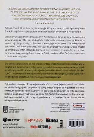 After Auschwitz. Przejmujące świadectwo przetrwania przyrodniej siostry Anny Frank - Eva Schloss [KSIĄŻKA]
