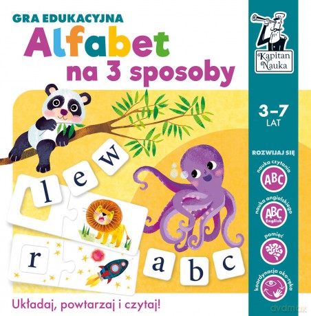 Gra edukacyjna Alfabet na 3 sposoby Kapitan Nauka [GRA]