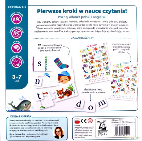 Gra edukacyjna Alfabet na 3 sposoby Kapitan Nauka [GRA]