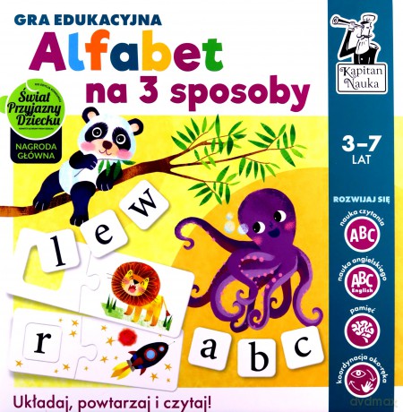 Gra edukacyjna Alfabet na 3 sposoby Kapitan Nauka [GRA]