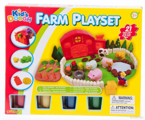 Masa plastyczna z akcesoriami farma