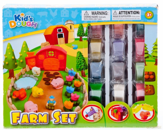 Masa plastyczna z akcesoriami farma