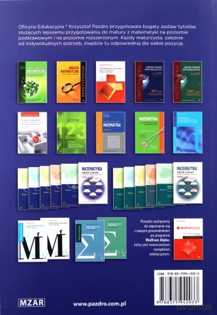 Matematyka Zbiór zadań z próbnych arkuszy maturalnych Poziom rozszerzony - Tomasz Szweda [KSIĄŻKA]