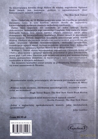 Powstanie i upadek III Rzeszy. Hitler i narodziny III Rzeszy (Tom 3) - William L. Shirer [KSIĄŻKA]