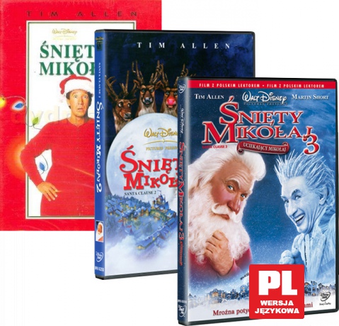 Śnięty Mikołaj Trylogia Komplet Pakiet [3DVD]