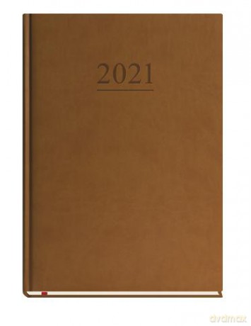 Terminarz 2021 Klasyczny MiP ciemny brąz [KALENDARZ]