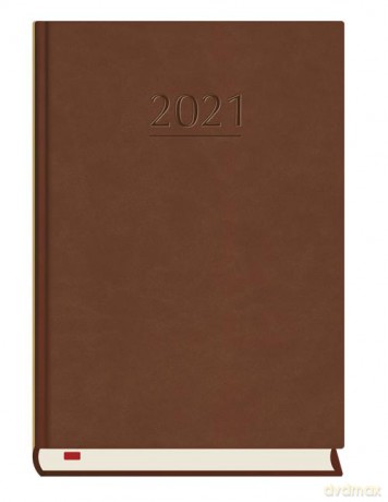 Terminarz 2021 Powszechny MiP ciemny brąz [KALENDARZ]