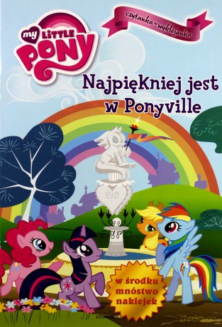 My Little Pony Najpiękniej Jest w Ponyville Czytanka Wyklejanka [KSIĄŻKA]