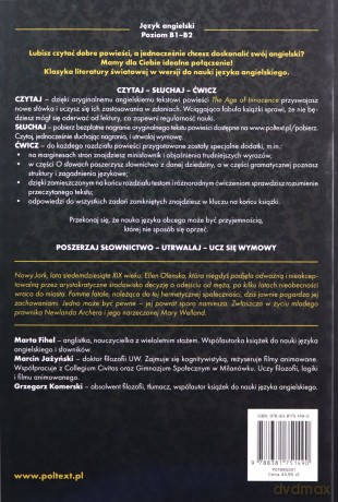 The Age of Innocence. Wiek niewinności w wersji do nauki angielskiego [KSIĄŻKA]