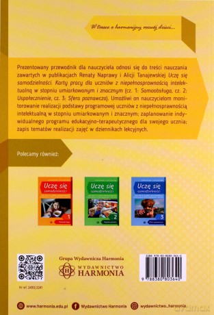 Uczę się samodzielności. Przewodnik dla nauczyciela. Karty pracy dla uczniów z niepełnosprawnością intelektualną w stopniu umiarkowanym i znacznym - Alicja Tanajewska, Renata Naprawa [KSIĄŻKA]