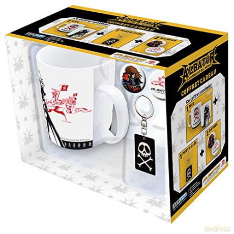CAPTAIN HARLOCK - Pck Kubek + Keychain + Badges Emblem