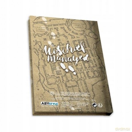 HARRY POTTER - XXL glass + Pin + Pocket Notebook Marauders map