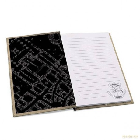 HARRY POTTER - XXL glass + Pin + Pocket Notebook Marauders map