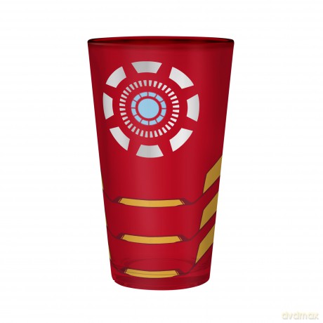 MARVEL - Large Glass - 400ml - Iron Man - box