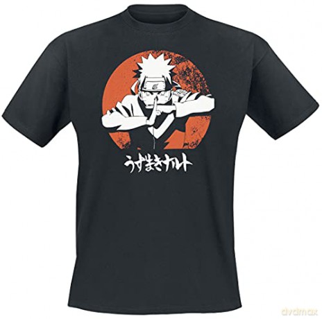NARUTO SHIPPUDEN - Tshirt Naruto man SS black - basic