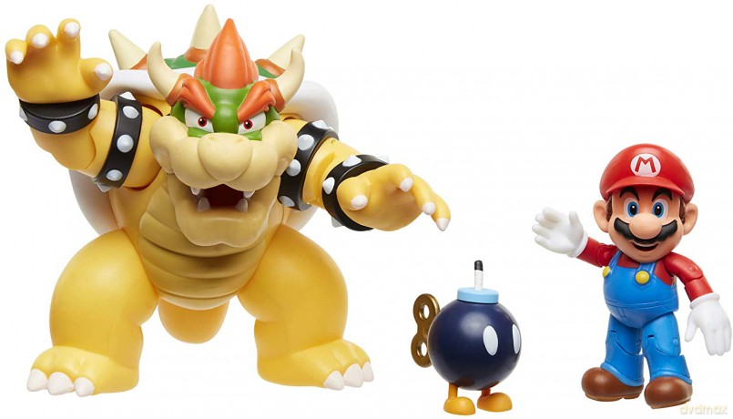 NINTENDO - Action Figures Assortment Mario Vs. Bowser - 10 cm
