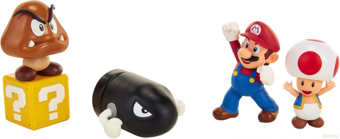 NINTENDO - Assortiment 5 Mario World Classic figures