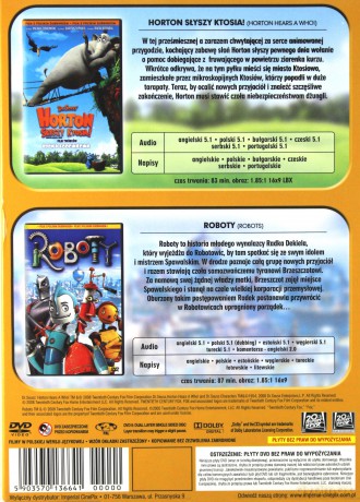 Horton słyszy Ktosia / Roboty [BOX] [2DVD]