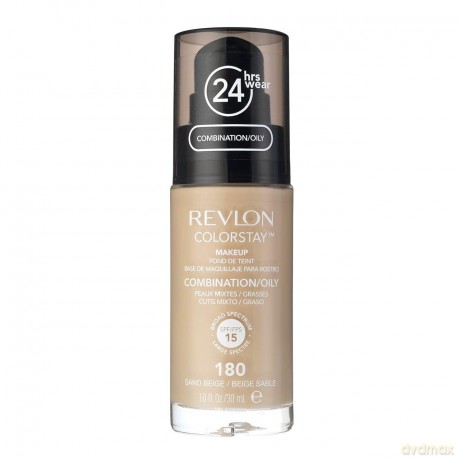 REVLON Colorstay Podkład do twarzy cera tłusta/ mieszana 180 Sand Beige, SPF 15, 30 ml