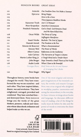Brief Notes on the Art and Manner of Arranging One's Books - Georges Perec [KSIĄŻKA]