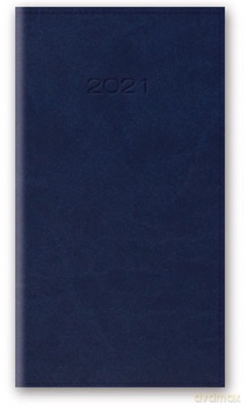 Kalendarz 2021 11T A6 kieszonkowy niebieski vivella [KALENDARZ]