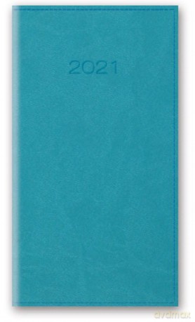 Kalendarz 2021 11T A6 kieszonkowy turkusowy vivella [KALENDARZ]