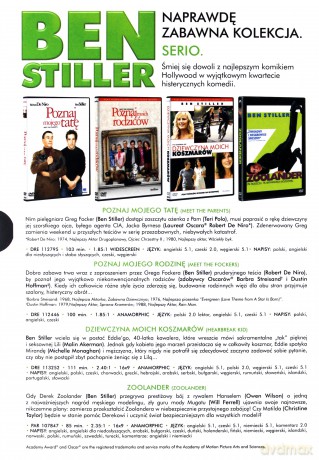Gwiazdy kina: Ben Stiller - Dziewczyna moich koszmarów / Poznaj mojego tatę / Poznaj moich rodziców / Zoolander [BOX] [4DVD]