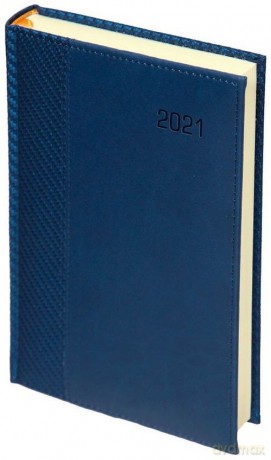 Kalendarz 2021 A5 D109K dzienny Carbon Paris granatowy [KALENDARZ]