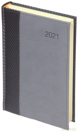 Kalendarz 2021 A5 T110K tygodniowy Carbon Paris szary [KALENDARZ]