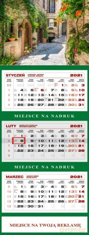 Kalendarz trójdzielny Toskania [KALENDARZ]