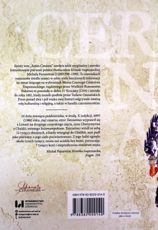 Michał Panaretos Kronika trapezuncka [KSIĄŻKA]