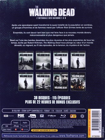 The Walking Dead: Season 1-8 (Żywe Trupy) [BOX] [38xBlu-Ray]