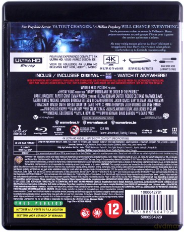Harry Potter i Zakon Feniksa [Blu-Ray 4K]+[Blu-Ray]
