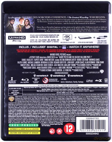 Harry Potter i Insygnia Śmierci: Część I [Blu-Ray 4K]+[Blu-Ray]