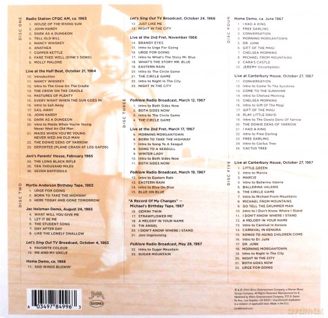 Joni Mitchell: Joni Mitchell Archives Vol. 1: The Early Years (1963-1967) [5CD]