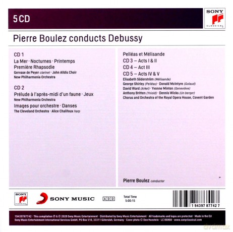 Pierre Boulez: Pierre Boulez Conducts Debussy [5CD]