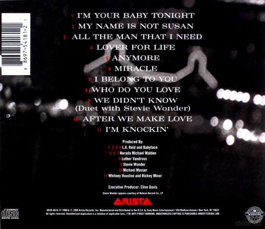 Whitney Houston: I'm Your Baby Tonight [CD]