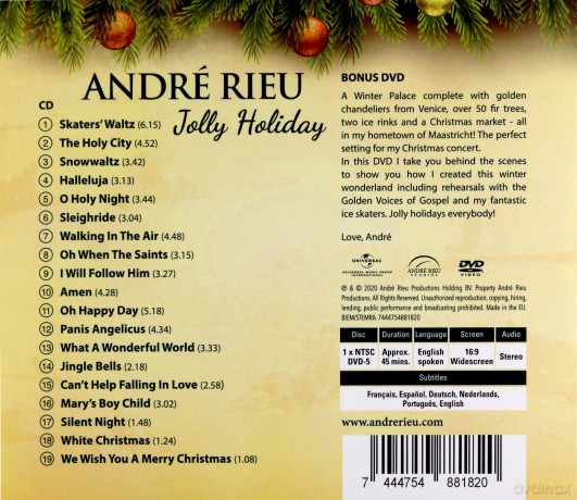 Andre Rieu: Jolly Holliday [CD]+[DVD]