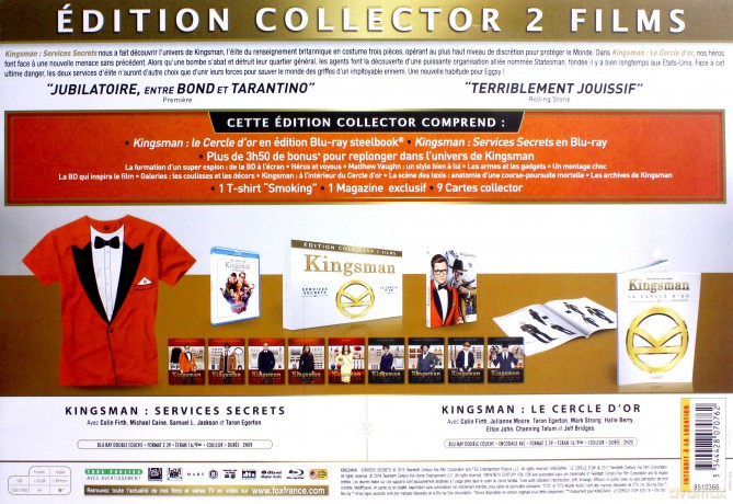 Kingsman: The Secret Service  / Kingsman: The Golden Circle (Kingsman: Tajne służby / Złoty Krąg) [BOX] [2xBlu-Ray]