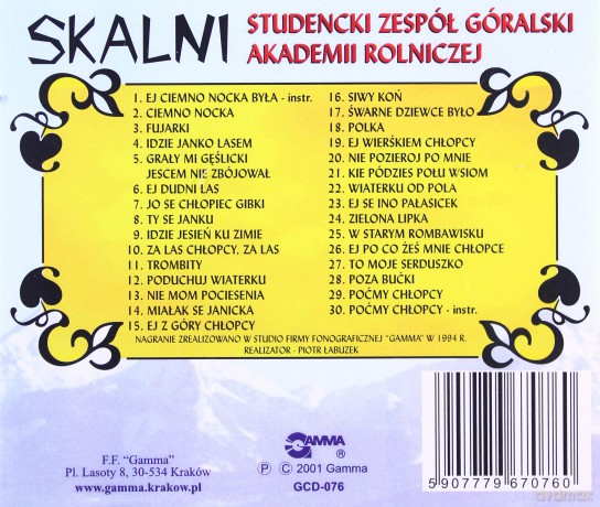 Skalni - Studencki Zespół Góralski Akademii Rolniczej [CD]