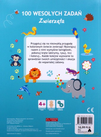 100 wesołych zadań. Zwierzęta [KSIĄŻKA]