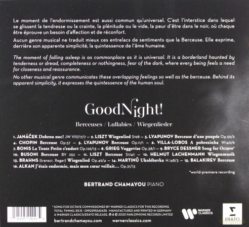 Bertrand Chamayou: Good Night! [CD]