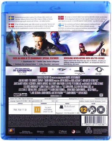 X-Men: Days of Future Past (X-Men: Przeszłość, która nadejdzie) [Blu-Ray 3D]+[Blu-Ray]