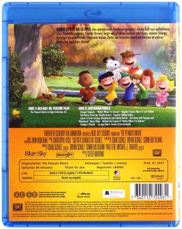 The Peanuts Movie (Fistaszki - wersja kinowa) [Blu-Ray 3D]+[Blu-Ray]