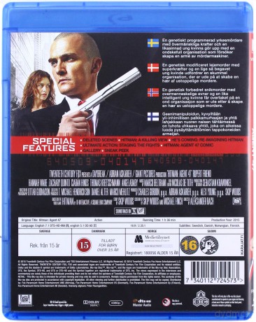 Hitman: Agent 47 [Blu-Ray]